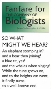Fanfare for The Company of Biologists-So what might we hear2