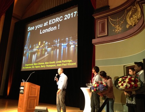 Meeting co-organizer Bruce Edgar reveals the location of the next EDRC 2017 in London