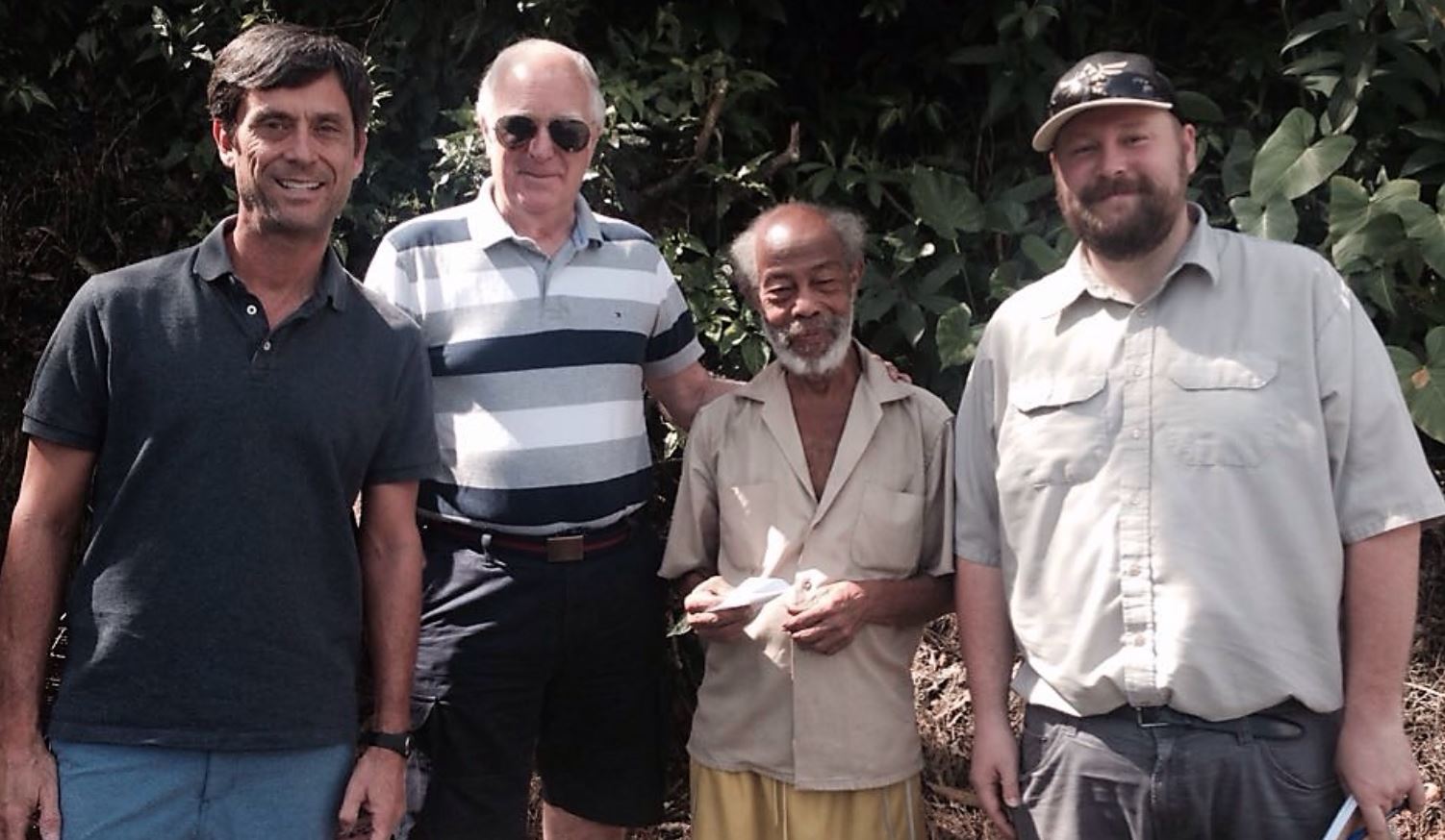 Figure 9: The 2016 ‘Bat Team’. From left; Richard Behringer, John Rasweiler, Simeon (Patsy) Williams & Aaron Harnsberger. 