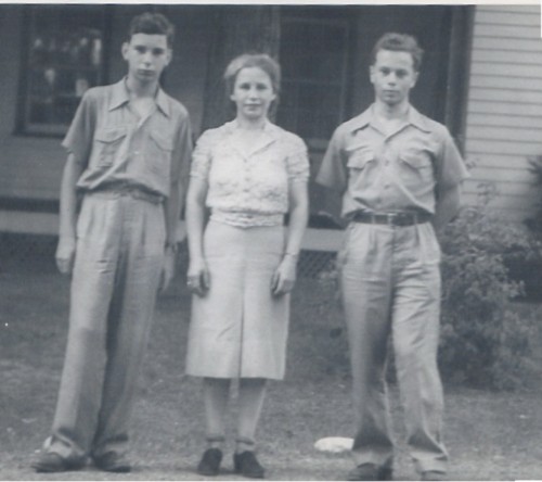 Margit Freund and her sons George (on the left) and Ervin (on the right) a few years after their immigration. (Photo courtesy of Cory Streisinger).
