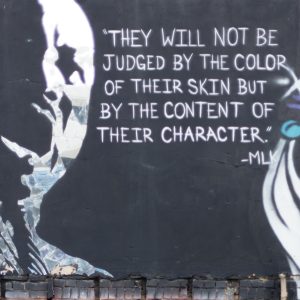 Martin Luther King graffiti