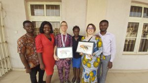 Kenny, Bolaji, Alex, Adeola, me & Ona-ara, at our last day in the workshop in Bingham, Abuja.