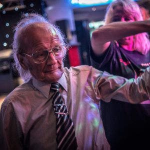 An old man dancing