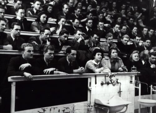 People sitting in a lecture hall